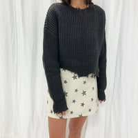 Cord Star Mini Skirt