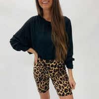 Cheetah Print Biker Shorts