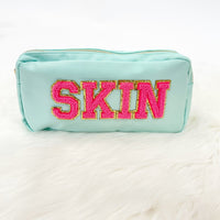 Varsity Letter Skin Zip Pouch