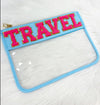 Varsity Letter Clear Zip Pouch