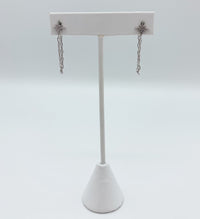 The Ari Starburst Drop Chain Earring