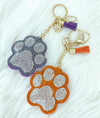 Paw Crystal Keychain