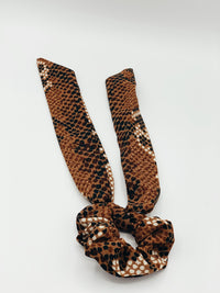 Thin Snakeskin Hair Scarf