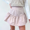 Ruffled Skort - Dusty Pink