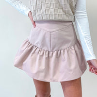 Ruffled Skort - Dusty Pink