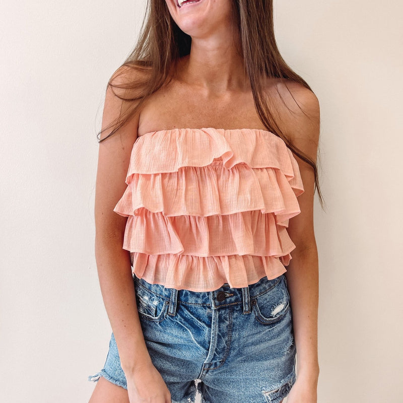 Ruffle Tube Top