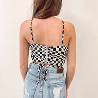 Checkered Crop Top