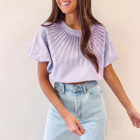 Lavender Pearl Burst Bubble Top - Queen of Sparkles