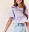 Lavender Pearl Burst Bubble Top - Queen of Sparkles