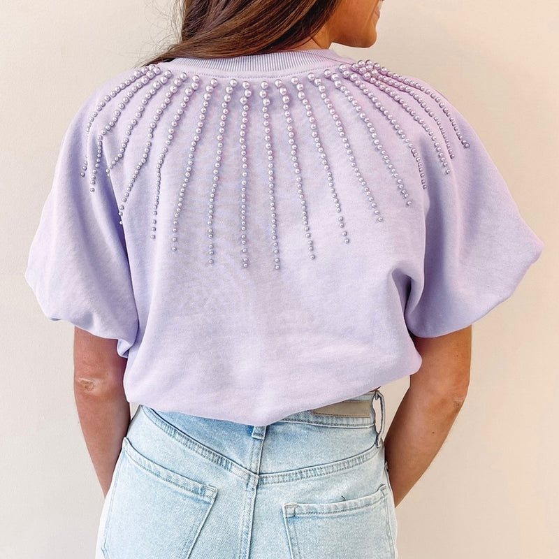 Lavender Pearl Burst Bubble Top - Queen of Sparkles