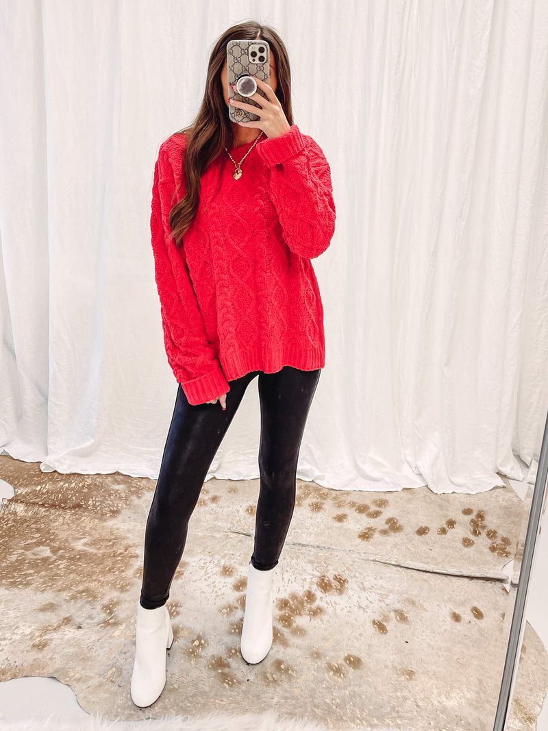 Alexis Red Sweater