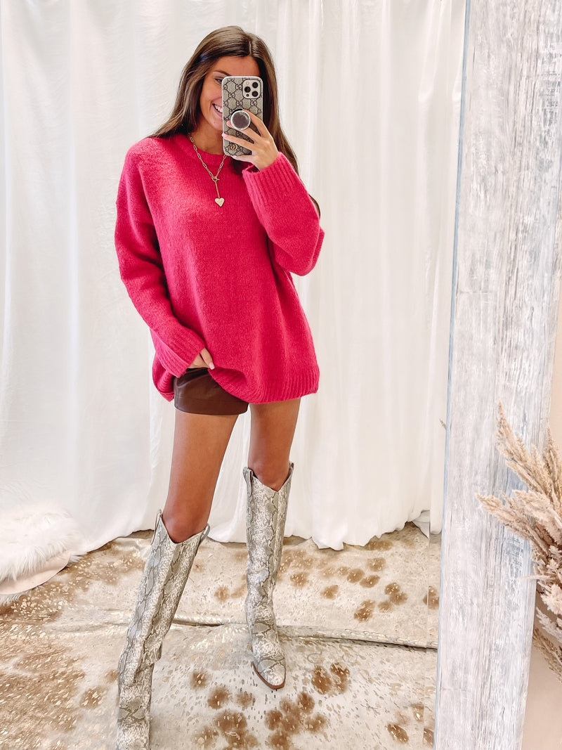 Harper Hot Pink Sweater