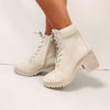 Stone Lace Up Boots