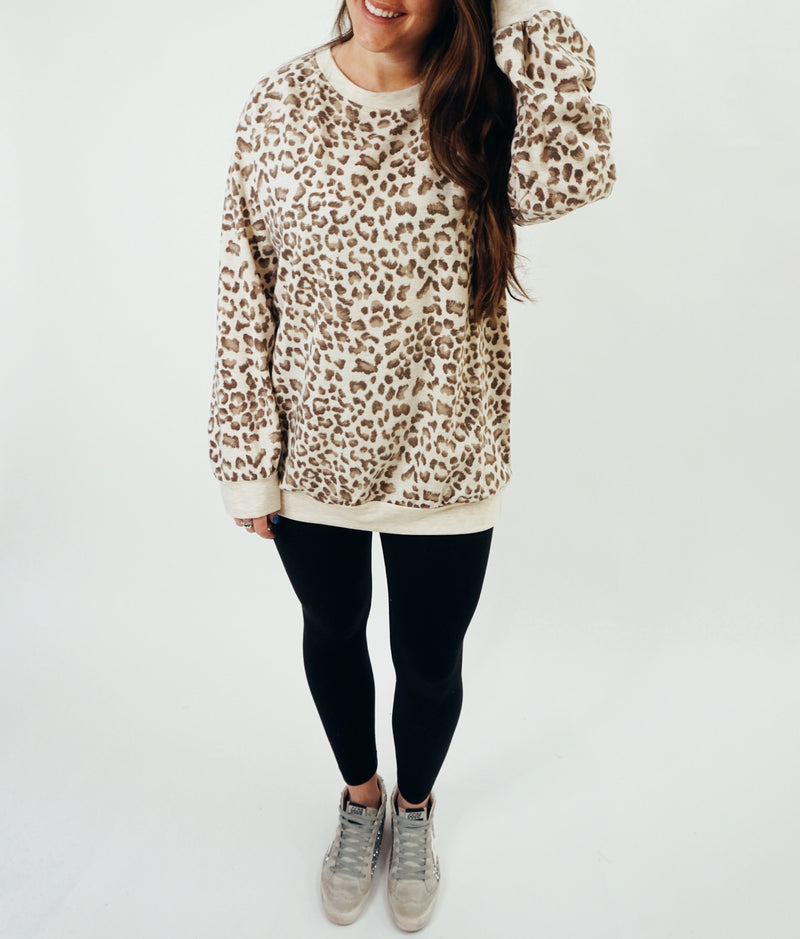 Leopard Print Pullover