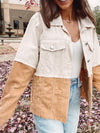 Two Toned Tan Cord Jacket