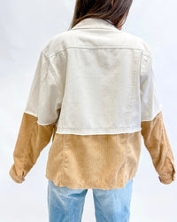 Two Toned Tan Cord Jacket