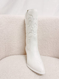 Ryder White Cowboy Boot