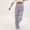 Purple Tiger Printed Denim Pants