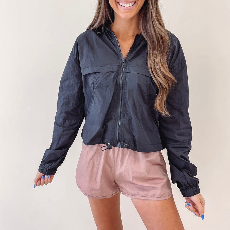 Smocked Athletic Shorts - Mauve