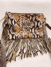 Printed Leather Crossbody