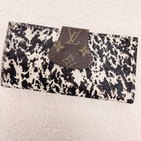 Black Speckled Leather Wallet