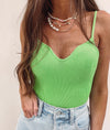 Neon Sweetheart Neckline Bodysuit