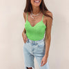 Neon Sweetheart Neckline Bodysuit