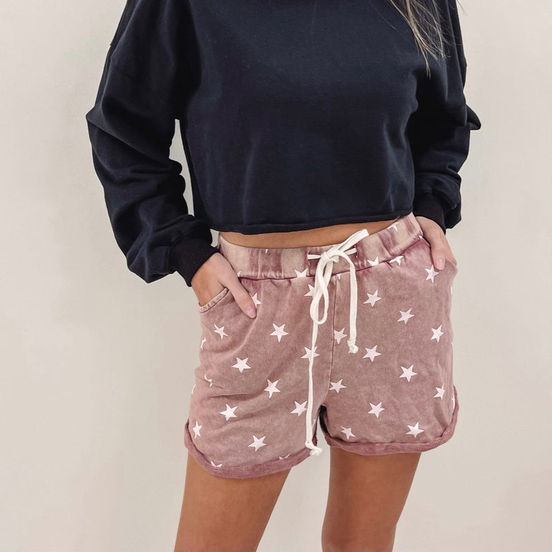 Star Print Lounge Shorts