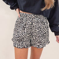 Leopard Print Sleep Shorts