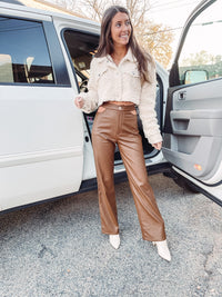 Brown Leather Pants