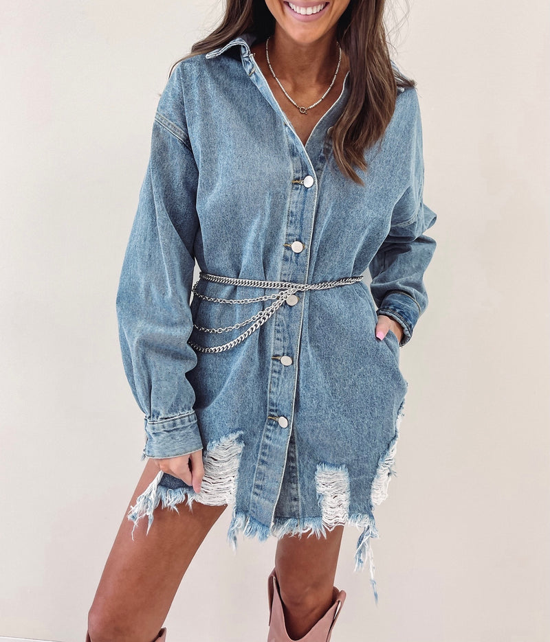 Oversized Denim Shacket