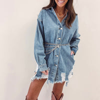 Oversized Denim Shacket