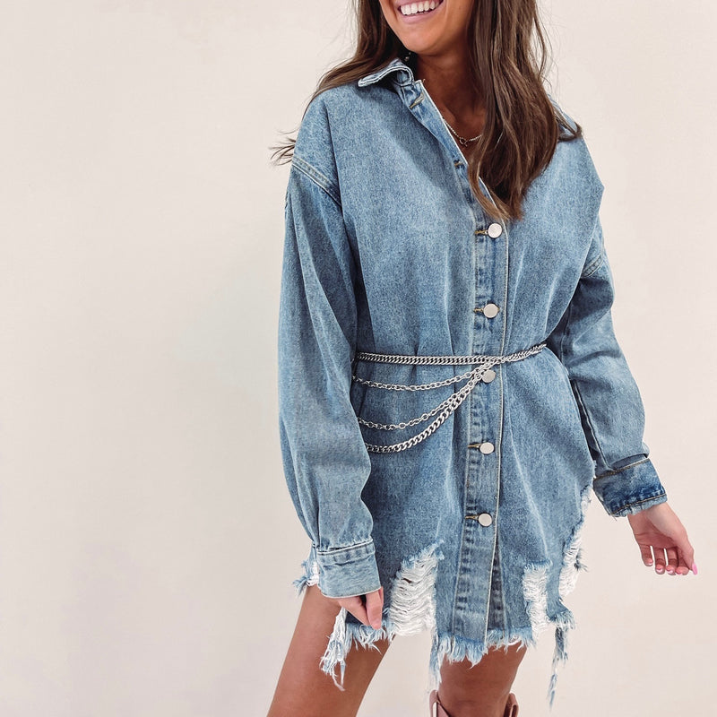 Oversized Denim Shacket