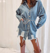 Oversized Denim Shacket