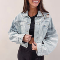 Rhinestone Denim Jacket