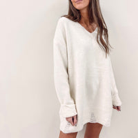 Amanda Sweater Tunic - Cream