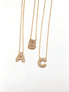 Crystal Initial Necklace