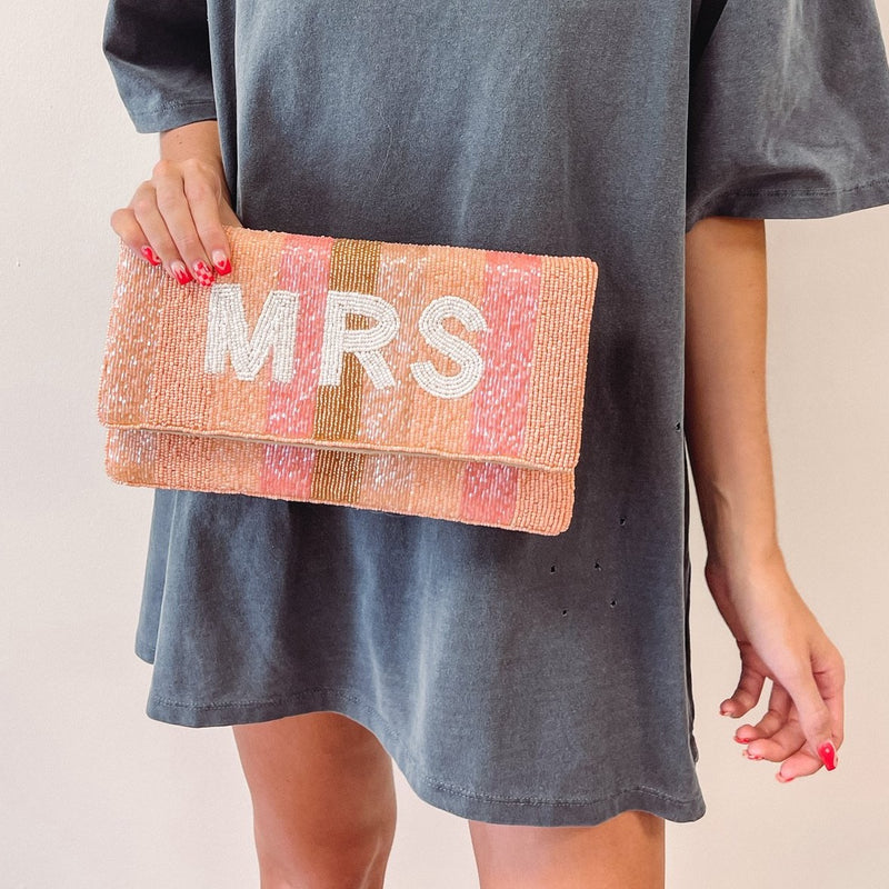 Pink Mrs. Crossbody + Clutch