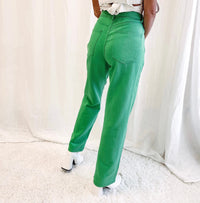 Green Straight Jeans