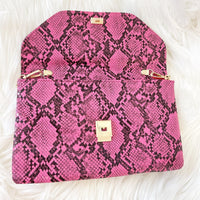 Hot Pink Crossbody + Clutch