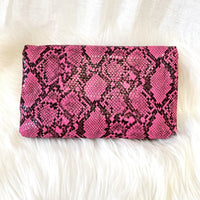 Hot Pink Crossbody + Clutch