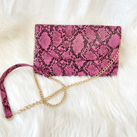 Hot Pink Crossbody + Clutch