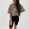 Leopard Cropped Tee