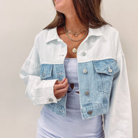 Two-Toned Denim Jacket