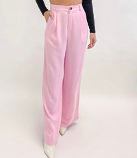 Pink Pleated Pants