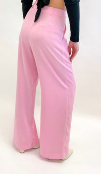 Pink Pleated Pants