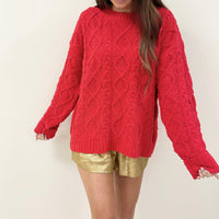 Alexis Red Sweater