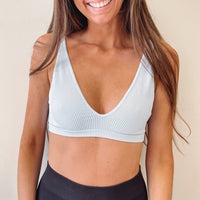 Ribbed Seamless Bra