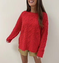 Alexis Red Sweater