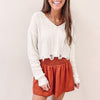 Adair Smocked Shorts - Rust